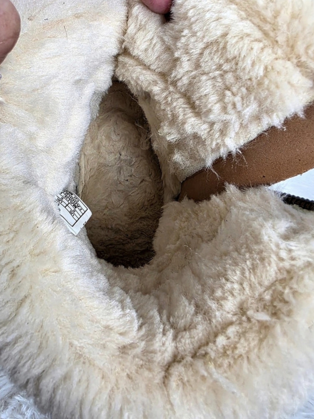LAMO Women’s Size 8 Tan Suede Faux Fur Ankle Boots Bow Zip Winter - Picture 10 of 10